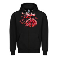 Black babe with kiss Zipper Hoodie - RanaPortraitStore