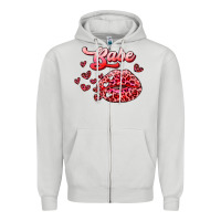 Dove Grey babe with kiss Zipper Hoodie - RanaPortraitStore