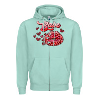 Seafoam babe with kiss Zipper Hoodie - RanaPortraitStore