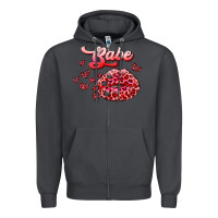 Smoke babe with kiss Zipper Hoodie - RanaPortraitStore