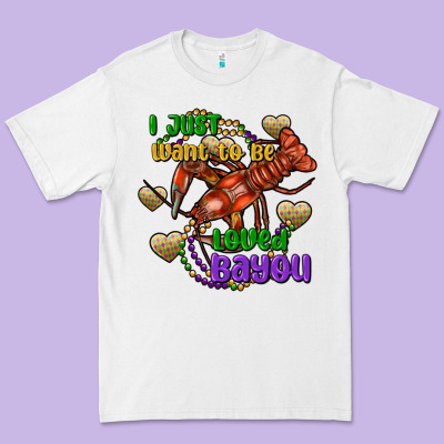 Crawfish I Just Want To Be Loved Bayou Premium Tee Designed By Fadigitalartstudio