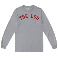 Heather Grey the lou retro louis fan tribute  loui cardinal Long Sleeve Tee - linhVisuals