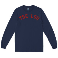 Navy the lou retro louis fan tribute  loui cardinal Long Sleeve Tee - linhVisuals