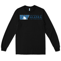 Black University of Alaska Fairbanks Long Sleeve Tee - linhVisuals