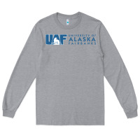 Heather Grey University of Alaska Fairbanks Long Sleeve Tee - linhVisuals