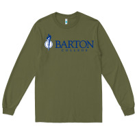 Army Green Barton College Long Sleeve Tee - linhVisuals