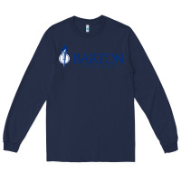 Navy Barton College Long Sleeve Tee - linhVisuals