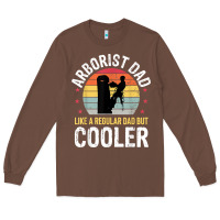 Arborist Dad Tree Climber Logger Woodworker Chainsaw Mens T Shirt Long Sleeve Tee | Teevron