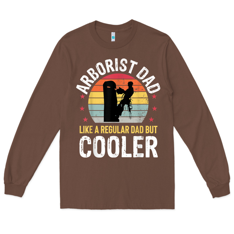 Arborist Dad Tree Climber Logger Woodworker Chainsaw Mens T Shirt Long Sleeve Tee by linhVisuals | Teevron