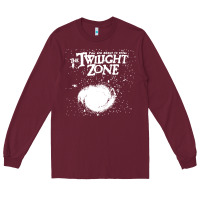 Burgundy twilight zone vintage faded style design Long Sleeve Tee - linhVisuals