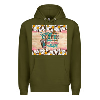 Army Green i pretend coffee helps but i'm still a bitch Premium Hoodie - Artiststas