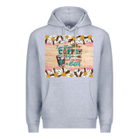 Heather Grey i pretend coffee helps but i'm still a bitch Premium Hoodie - Artiststas