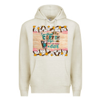 Oatmeal Heather i pretend coffee helps but i'm still a bitch Premium Hoodie - Artiststas