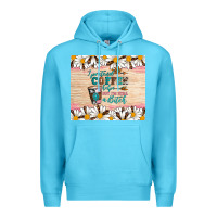 Ocean Blue i pretend coffee helps but i'm still a bitch Premium Hoodie - Artiststas