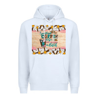 White i pretend coffee helps but i'm still a bitch Premium Hoodie - Artiststas