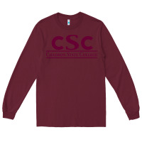 Burgundy Chadron State College Long Sleeve Tee - linhVisuals