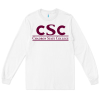 White Chadron State College Long Sleeve Tee - linhVisuals