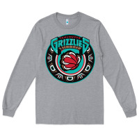 Heather Grey vancouver grizzlie retro Long Sleeve Tee - linhVisuals