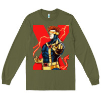 Army Green cyclops 4 Long Sleeve Tee - linhVisuals