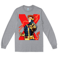Heather Grey cyclops 4 Long Sleeve Tee - linhVisuals