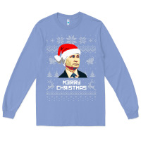 Colony Blue vladimir putin merry christmas Long Sleeve Tee - linhVisuals