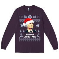 Plum vladimir putin merry christmas Long Sleeve Tee - linhVisuals