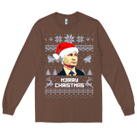 Chestnut vladimir putin merry christmas Long Sleeve Tee - linhVisuals