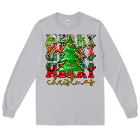 Moon Dust Merry Christmas Tree Long Sleeve Tee - CowhideDigitalArt