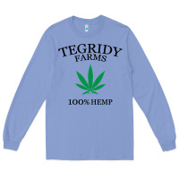 Colony Blue tegridy farms Long Sleeve Tee - linhVisuals