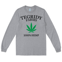 Heather Grey tegridy farms Long Sleeve Tee - linhVisuals