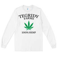 White tegridy farms Long Sleeve Tee - linhVisuals