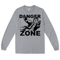 Heather Grey archer danger zone Long Sleeve Tee - linhVisuals