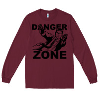Burgundy archer danger zone Long Sleeve Tee - linhVisuals