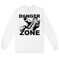 White archer danger zone Long Sleeve Tee - linhVisuals