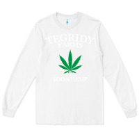 White tegridy farms Long Sleeve Tee - linhVisuals