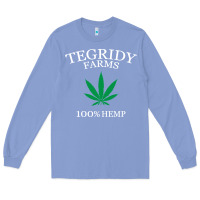 Colony Blue tegridy farms Long Sleeve Tee - linhVisuals