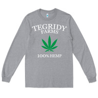 Heather Grey tegridy farms Long Sleeve Tee - linhVisuals
