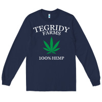 Navy tegridy farms Long Sleeve Tee - linhVisuals