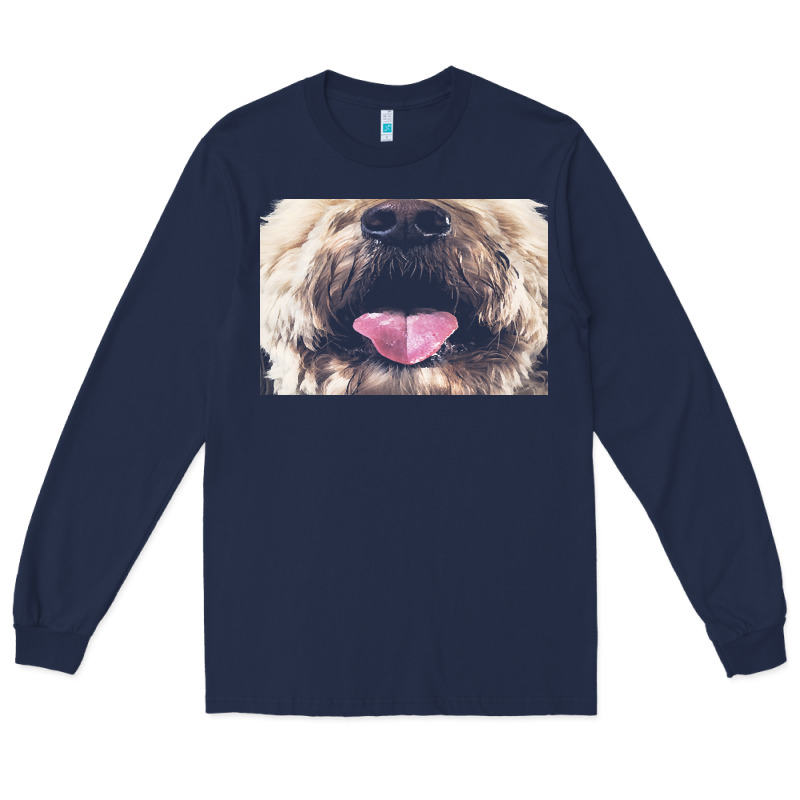Labradoodle T  Shirtfunny Labradoodle Face Mask Funny Dog Mouth T  Shi Long Sleeve Tee by linhVisuals | Teevron