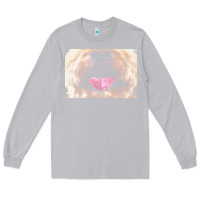 Moon Dust labradoodle t  shirtfunny labradoodle face mask funny dog mouth t  shi Long Sleeve Tee - linhVisuals
