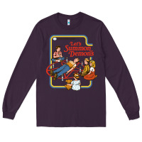 Plum let's summon demons Long Sleeve Tee - linhVisuals