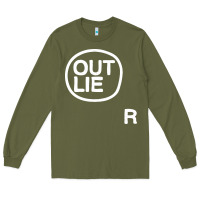 Army Green outlier Long Sleeve Tee - linhVisuals