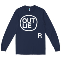 Navy outlier Long Sleeve Tee - linhVisuals