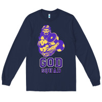Navy kelvins god squad strong Long Sleeve Tee - linhVisuals