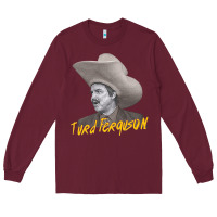 Burgundy turd retro snl celebrity Long Sleeve Tee - linhVisuals