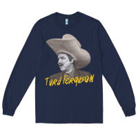 Navy turd retro snl celebrity Long Sleeve Tee - linhVisuals