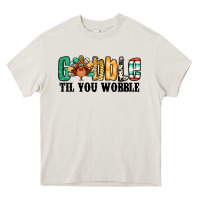 Cream gobble til you wobble thanksgiving turkey Heavy Core Tee - Jasminsmagicworld