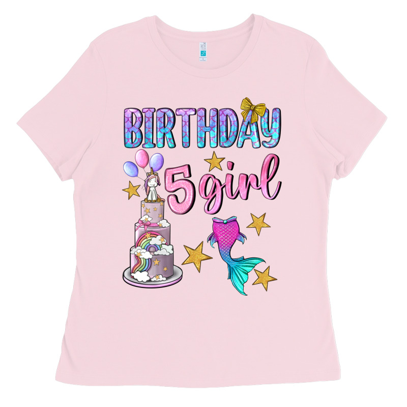 Birthday Girl 5 Ladies Tee by BundleAndBundleShop | Teevron