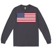 Smoke american flag Long Sleeve Tee - linhVisuals