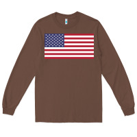 Chestnut american flag Long Sleeve Tee - linhVisuals